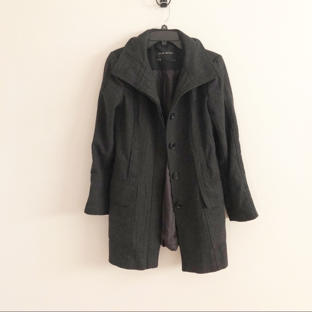 Zara Basic Wool Peacoat